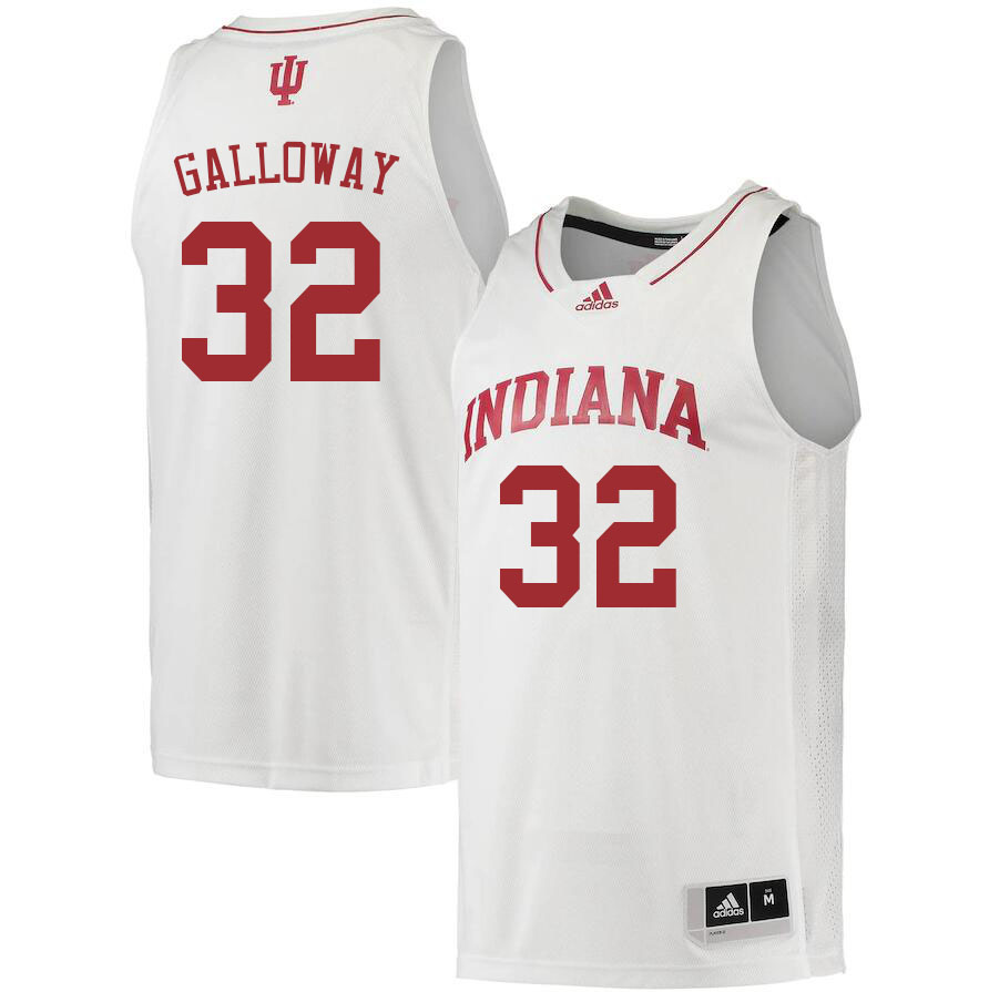Men #32 Trey Galloway Indiana Hoosiers College Basketball Jerseys Sale-White